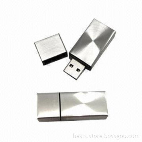 Metal USB Drive, 512MB to 64GB, Customized Logos/Specifications are Accepted